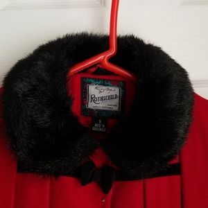 Girls Rothchild Red Wool Coat